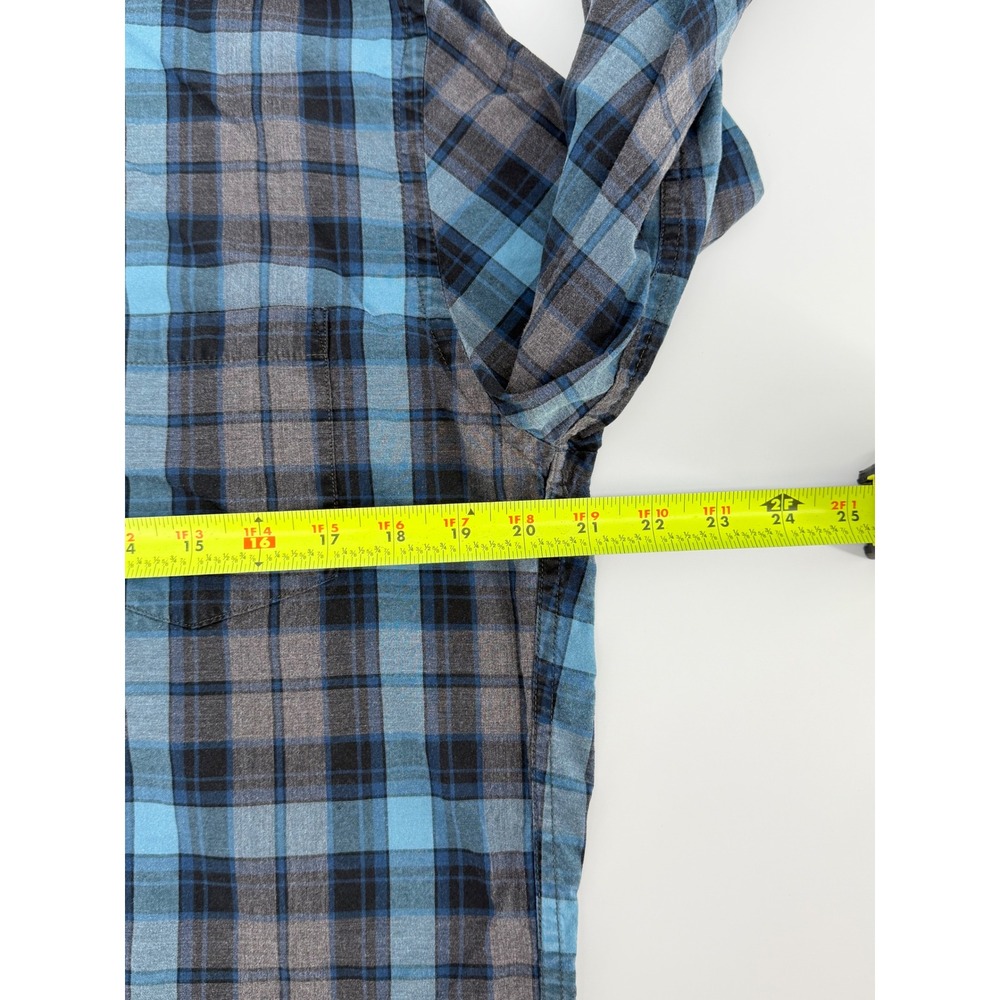 J.Crew Mens Blue Grey Plaid Cotton Button Down Shirt Size M 47166 FA12 - Picture 7 of 10